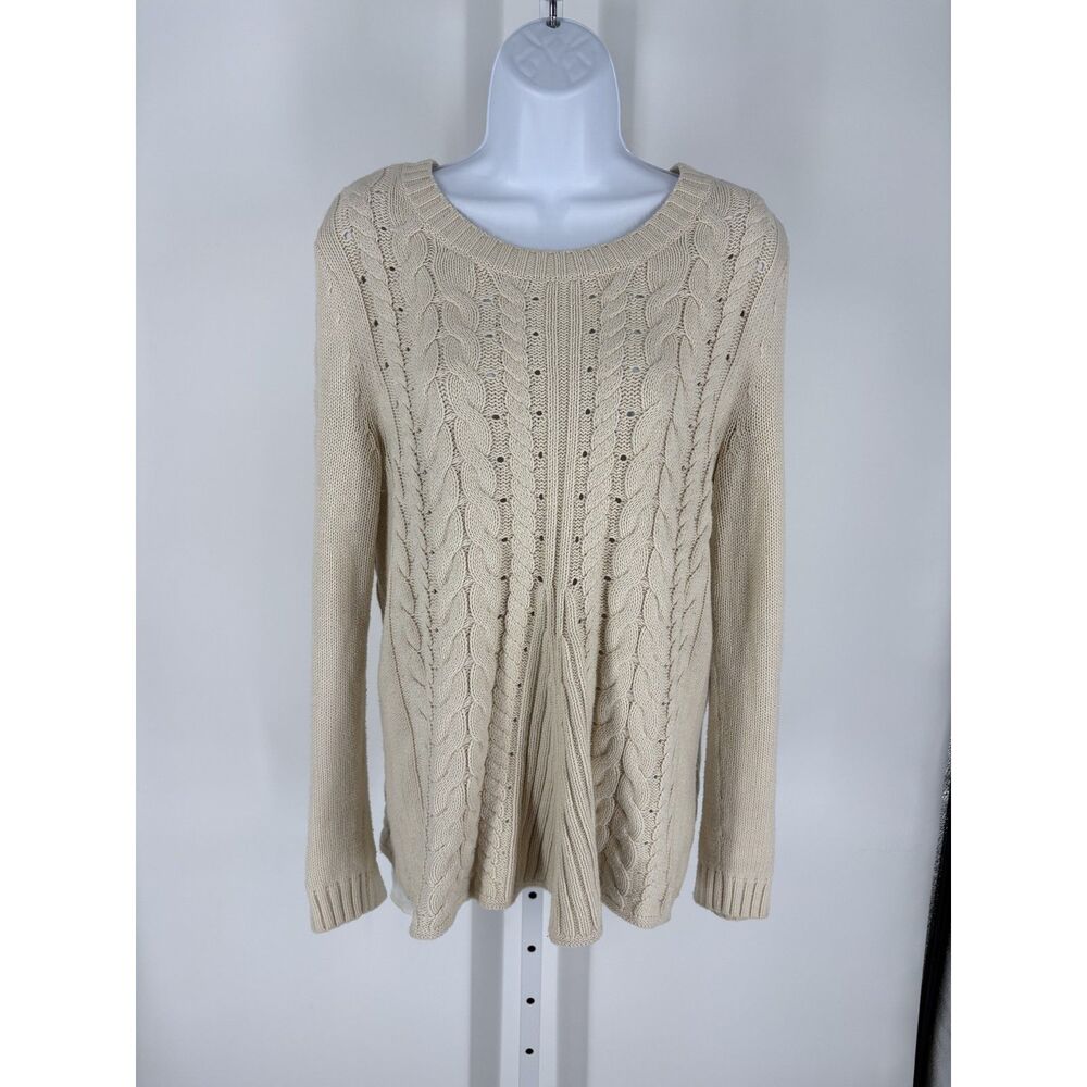 Cream Cable Knit Sweater Women’s | Chunky Knit Pullover